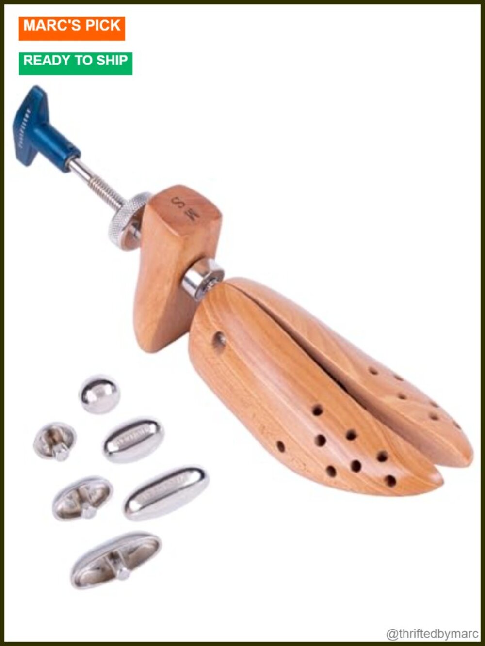 Wooden 2-Way Shoe Stretcher Width Length Expander for Men Women